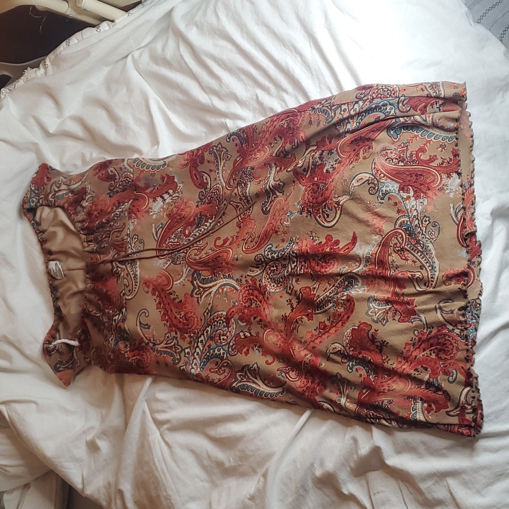 Boho vintage midi large dress